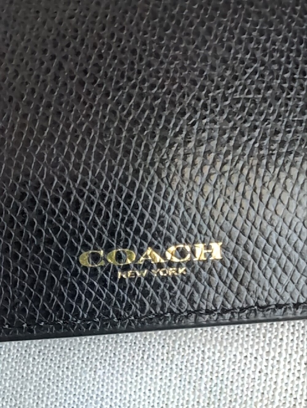 Coach Brown Signature Leather Wristlet w/ Black Leather Pouch - Picture 9 of 10